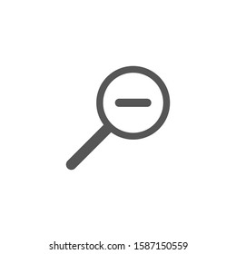 Magnifying Vector icon. search icon vector isolated on white background. zoom icon. in full screen icon vector