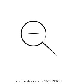 Magnifying Vector icon. search icon vector isolated on white background. zoom icon. in full screen icon vector