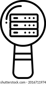 Magnifying Vector Line Icon Design
