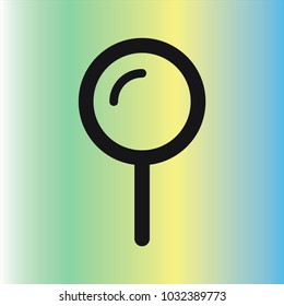 magnifying zoom vector icon