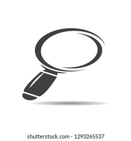 magnify-search logo icon vector