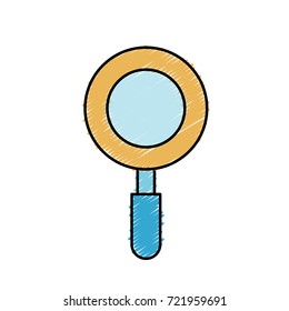 magniifying glass object and school tool