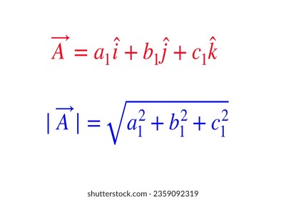 Größe der Vektorgrafik mathematischer Gleichungen für verschiedene Projekte 