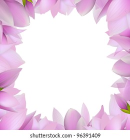 Magnolia Frame, Vector Illustration