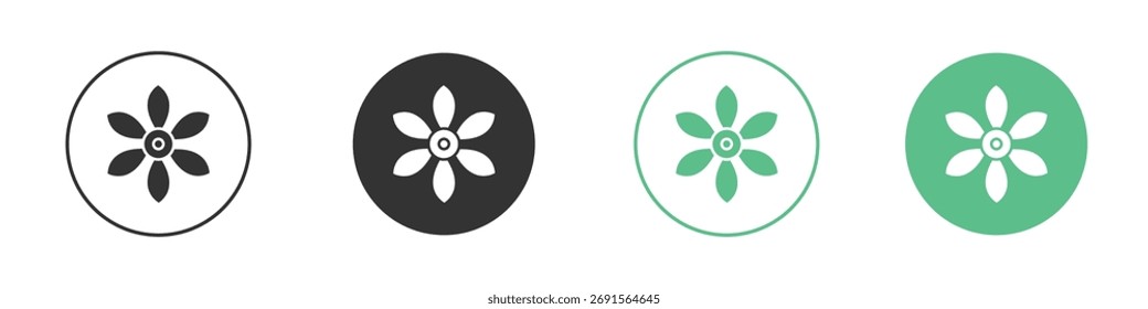 Magnolia icon set. for mobile concept and web design.