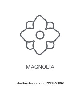 Magnolia icon. Trendy Magnolia logo concept on white background from Nature collection. Suitable for use on web apps, mobile apps and print media.