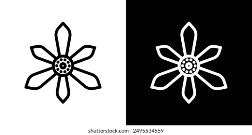 Magnolia line icon vector illustration set.
