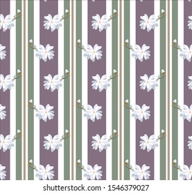 Magnolia stellata vector seamless pattern.The pattern can be used for decorating greeting cards, invitations, parties, gift labels, stickers, labels, wallpaper, fabric, wrapping paper,scrapbooking