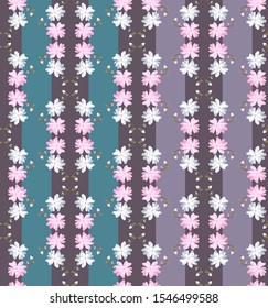 Magnolia stellata vector seamless pattern.The pattern can be used for decorating greeting cards, invitations, parties, gift labels, stickers, labels, wallpaper, fabric, wrapping paper,scrapbooking