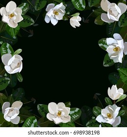 Magnolia vector frame