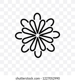 Magnolia vector linear icon isolated on transparent background, Magnolia transparency concept can be used for web and mobile