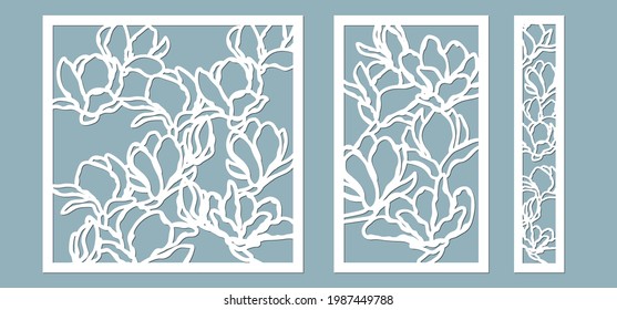 24 Magnolia tree stencil Images, Stock Photos & Vectors | Shutterstock