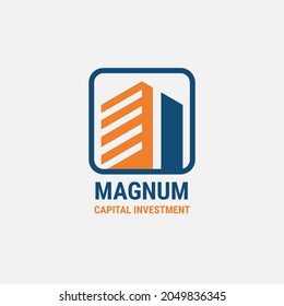 Magnum Capital Investment. Finance logo design idea for company, website or brand