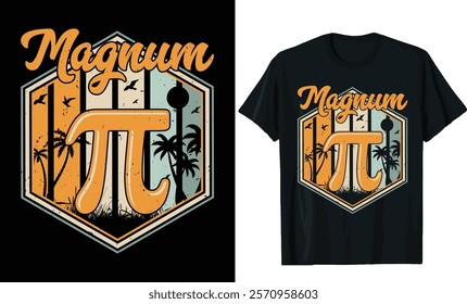 Magnum pi day t-shirt design