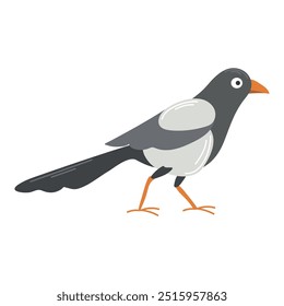 Magpie icon clipart avatar logtotype isolated illustration