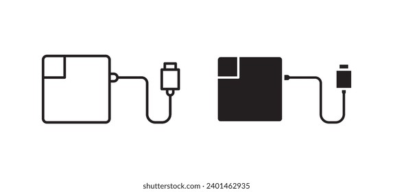 Conjunto de iconos de Magsafe. ilustración vectorial