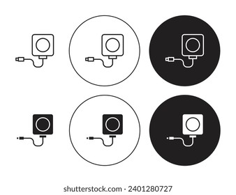 Magsafe vector icon set. Magsafe vector illustration suitable for apps and websites UI designs.