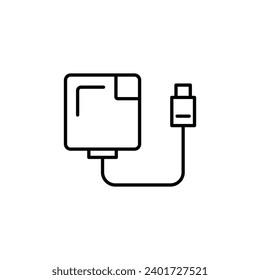 Ilustración de la línea de vector Magsafe