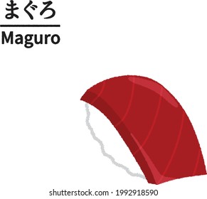 Maguro Nigiri sushi,  Japanese blue fin tuna, Japanese food, 