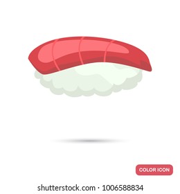 Maguro sushi color flat icon