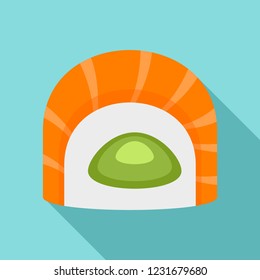 Maguro tai sushi icon. Flat illustration of maguro tai sushi vector icon for web design