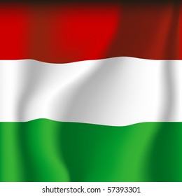magyar / hungary flag vector illustration