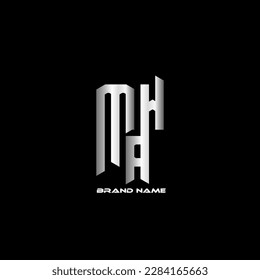 MAH Monogram Logo Design Vector