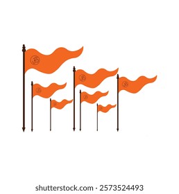 Maha Kumbh Orange Flags symbol of Hinduism