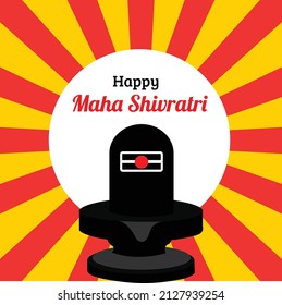 Maha Shivratri Festival For Greeting Card Vector Illustration
