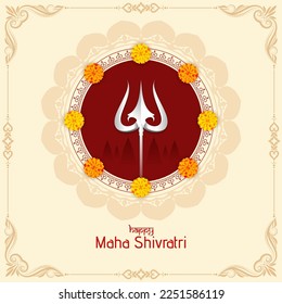 Maha Shivratri Indian religious festival celebration background vector