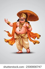 mahabali o maveli, viejo rey de Kerala, viene todos los años a la celebración del onam.	