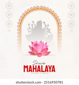 Mahalaya Creative Social Media Post for Durga Puja Celebration Durga Puja is the biggest festival in Bengal