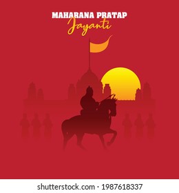 Maharana Pratap Jayanti Vector Creative Background