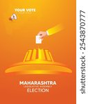 Maharashtra Legislative Assembly election your vote your voice vector poster