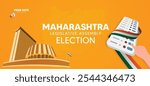 Maharashtra Legislative Assembly election your vote your voice vector poster