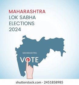 Maharashtra Lok Sabha Elections India 2024 Creative Vektorgrafik India Elections