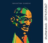 Mahatma Gandhi colorful Vector illustration Art, Gandhi Jayanti, indian freedom of India background