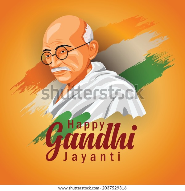 Mahatma Gandhi Jayanti 2021 2nd October Stock Vector (Royalty Free ...