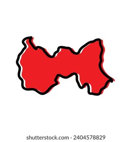 Mahdia Division von Tunesien, Vektorgrafik.