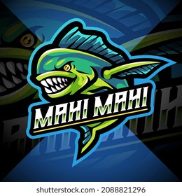 Mahi Mahi Fish Esport Mascot Logo Design