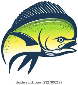 MAHI MAHI FISH VECTOR FOR FISHING LOGO COMPANY