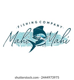 mahi mahi fishing illustration. Unique and fresh mahi art, great to use as your mahi art templates. 