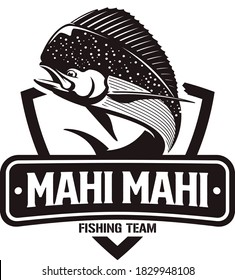 Mahi Mahi Fishing Logo. A Unique And Fresh Dorado Fishing Logo Template. Great To Use As Your Fishing Activity. 