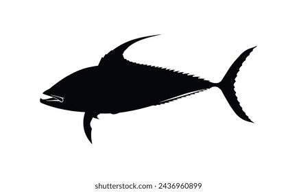 mahi mahi silhouette vector illustration