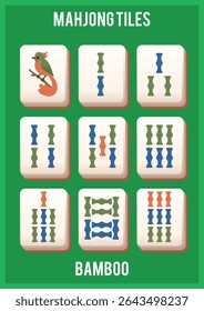 Mahjong Game Suite Azulejos Bambu