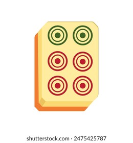 Mahjong icon vector illustration design template