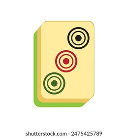 Mahjong icon vector illustration design template