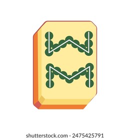 Mahjong icon vector illustration design template