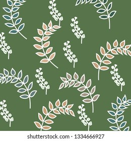 Mahogany Leaves Simple Pattern for Fabric Industry Stock 01