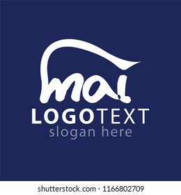 mai Initial letter abstract logo vector